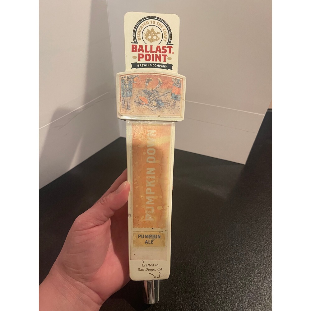Ballast Point Pumpkin Down Ale Beer Tap Handle San Diego Craft Pumpkin Ale